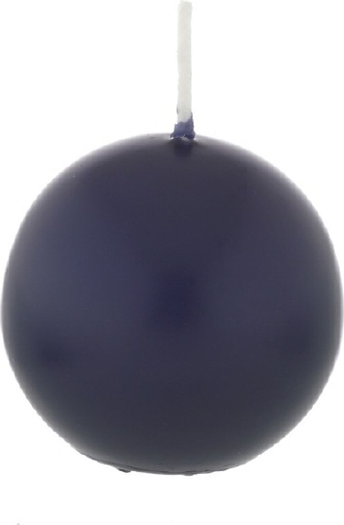 Kugelkerzen Nachblau Dunkelblau, Ø 60 mm, 16 Stück, dt. Kerzen in RAL Kerzenqualität, Kein rußen und tropfen
