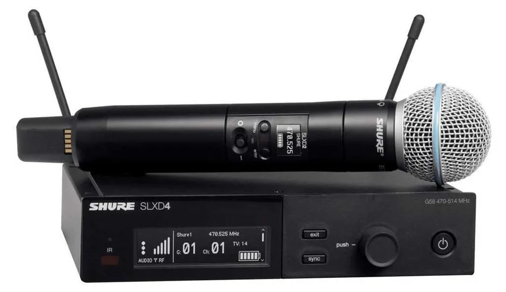Émetteur Shure SLXD2/B58-G59 : Zéro Interférence pour Voix et Chant