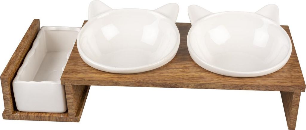 Duvo+ Dinner Set Stone Up Kitty Face weiß