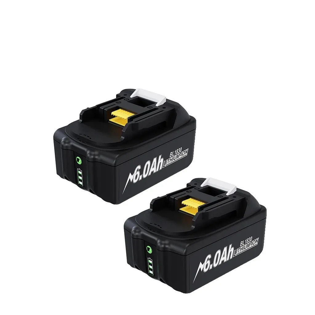 2x Batteria Ricaricabile 6.0Ah Li-Ion 18V - Performance Industriale