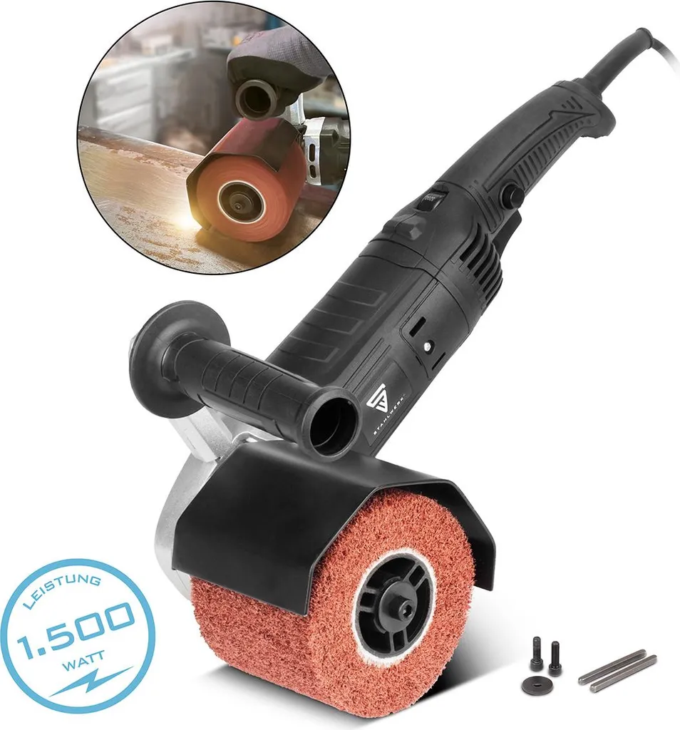 Ponçeuse de satinage pour rénovation métaux SM-1500 ST 1500W 3200tr