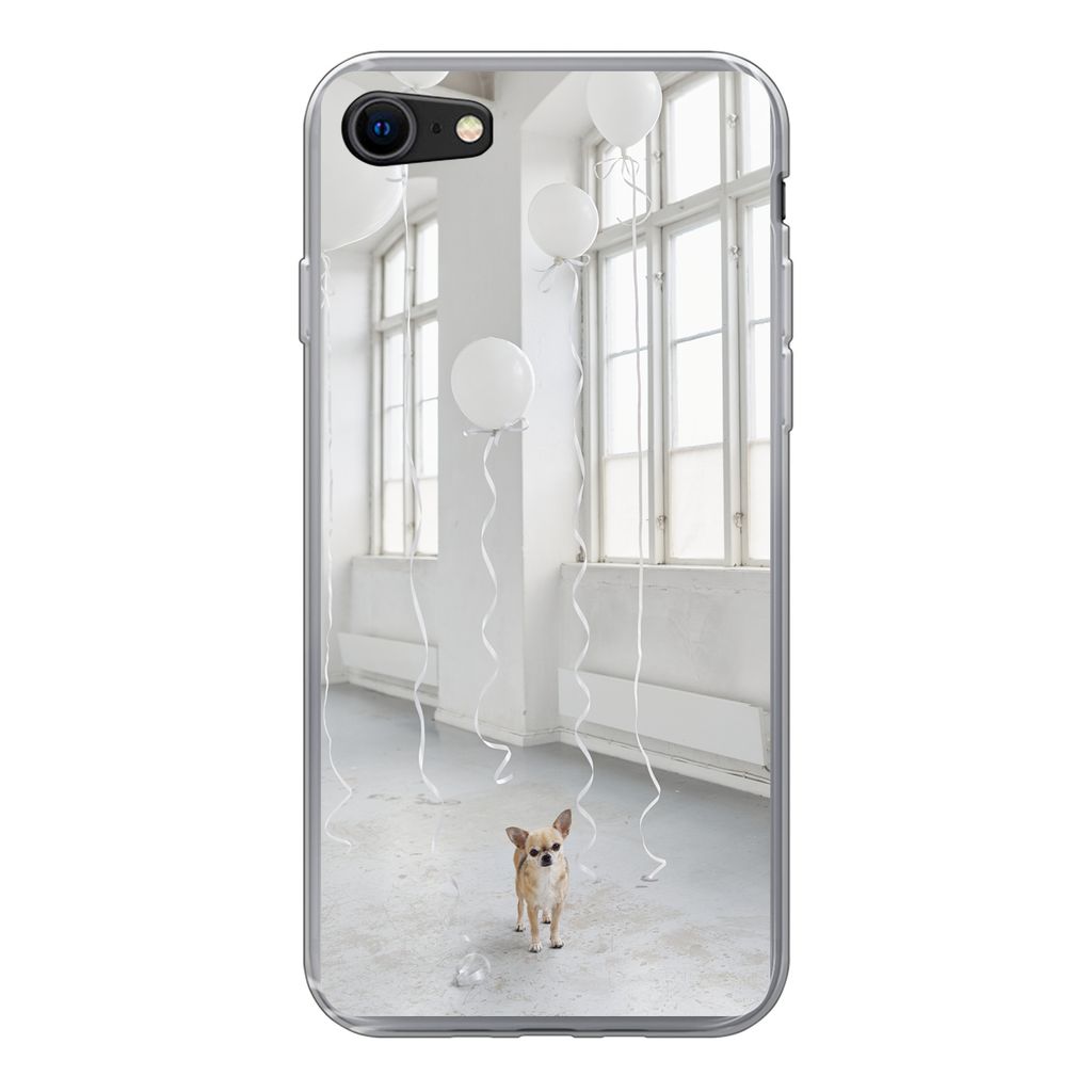 MuchoWow® Handyhülle Schutzhülle Hülle für iPhone 8 Hund - Produktbild 