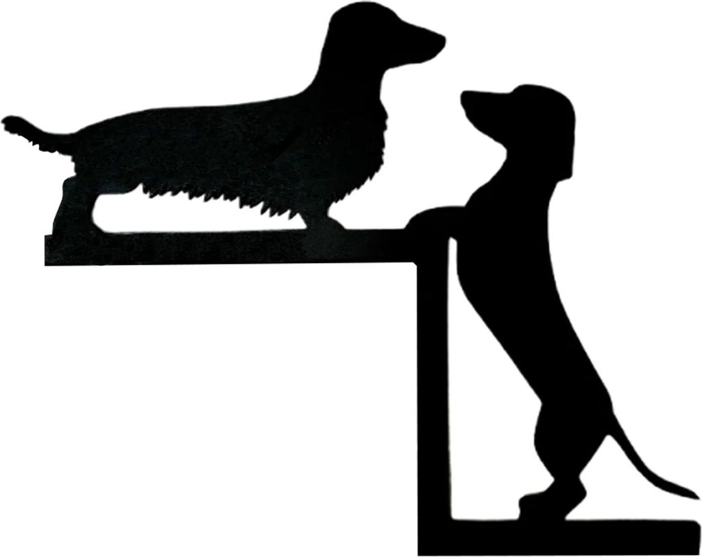 Türrahmen-Eckdekoration aus Holz mit Dackelmotiv, glatte Kante, gratfrei, einfach zu installierendes Türrahmen-Eckornament