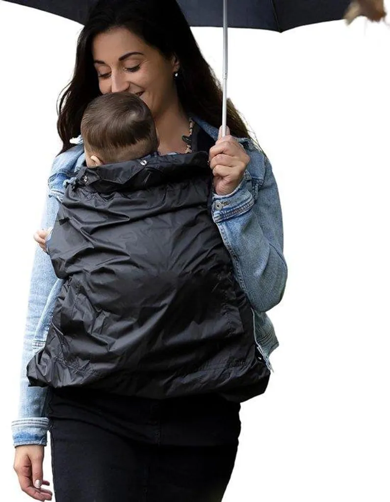Housse de portage pour pluie et vent - Accessoire écharpe bébé anthracite