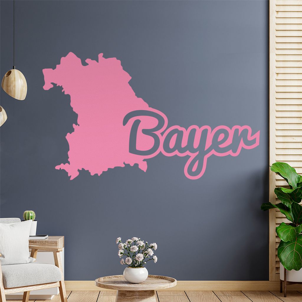 Bayer Bayern Herkunft Wandtattoo Wandaufkleber Wall Sticker - Dekoration, Küche, Wohnzimmer, Schlafzimmer, Badezimmer