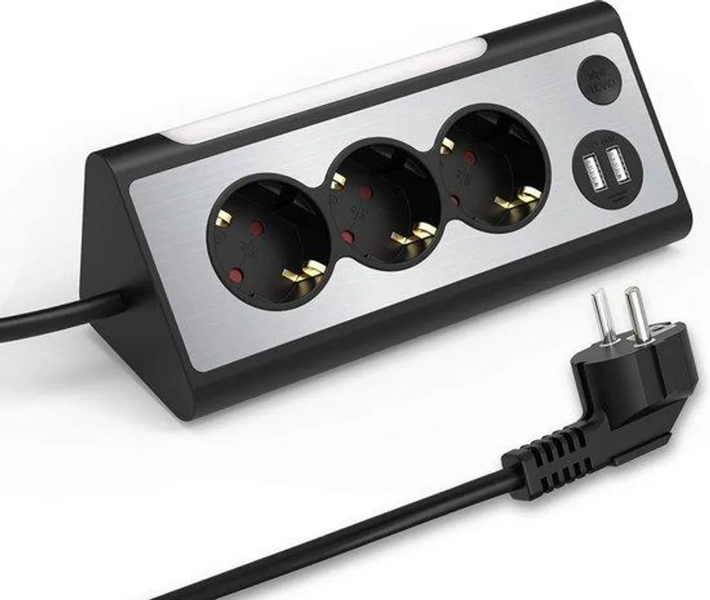 Boîtier de sécurité avec interrupteur anti-surcharge et ports USB 5V