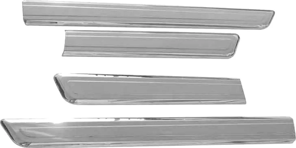 Protezione Laterale Cromo Fiat Fiorino 2007-2021 - Kit 4 Modanature Inox