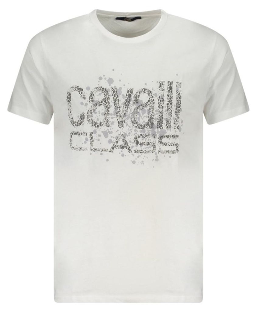 Cavalli Class Herren KURZARM-T-SHIRT Weiß TXT60DJD060_BI00533 : Größe - XL Größe: XL