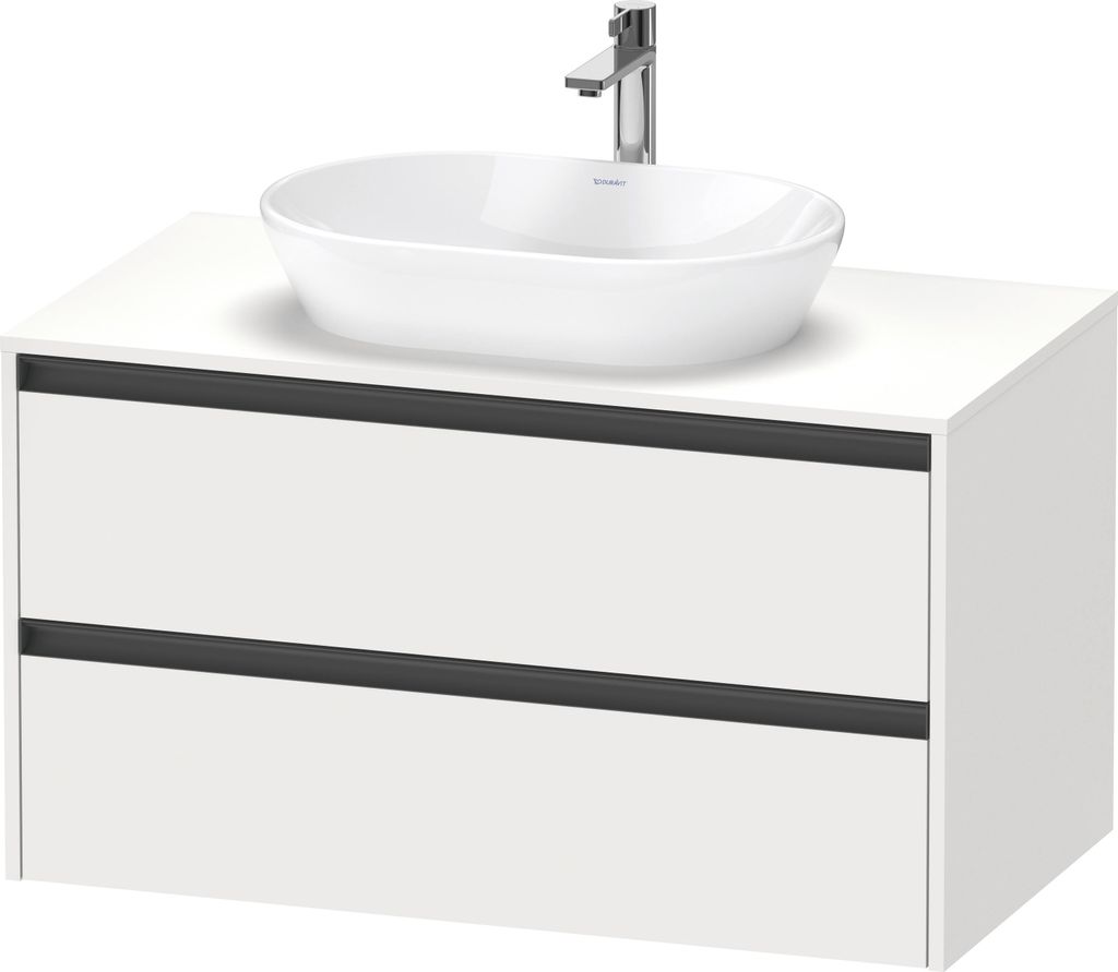 Duravit Ketho.2 Konsolenwaschtischunterbau wandhängend, 1000x568x550mm, 2 Schubkästen, K24896018180000