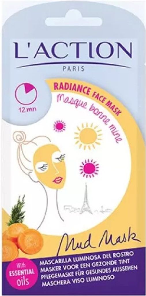 L'Action Paris Radiance Face Mask Enriched with Essential Oils and Minerals