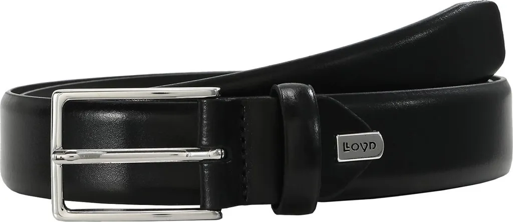 LLOYD Pelle cintura Men´s Leather Belt W80 Black nero