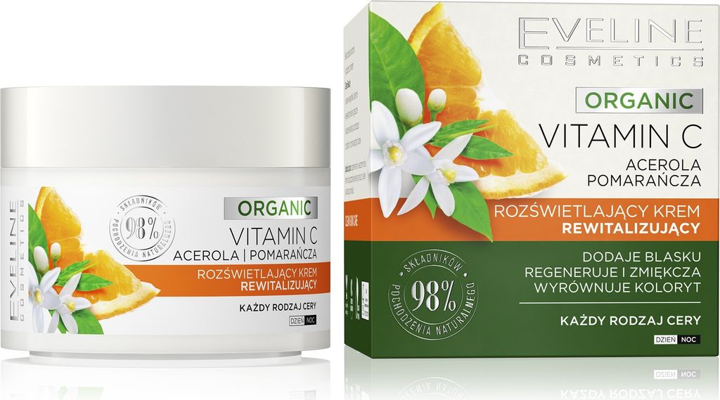 Eveline Organic Vitamin C Brightening Day & Night Cream 50ml