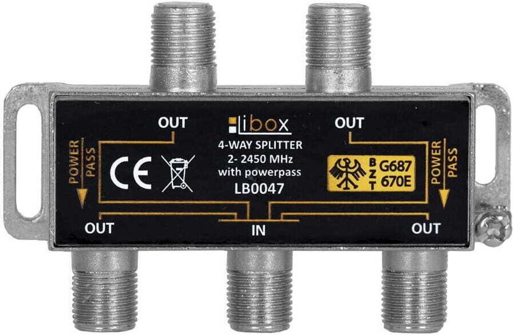 Vayox Rozgałęźnik Sygnału Splitter VA0199 | F-4W do TV / Zdjęcie produktu 