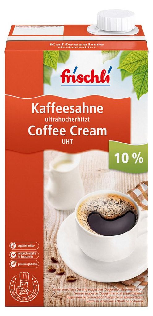 Frischli kávová smetana 10% pro skvělou chuť kávy pro Obrázek produktu 