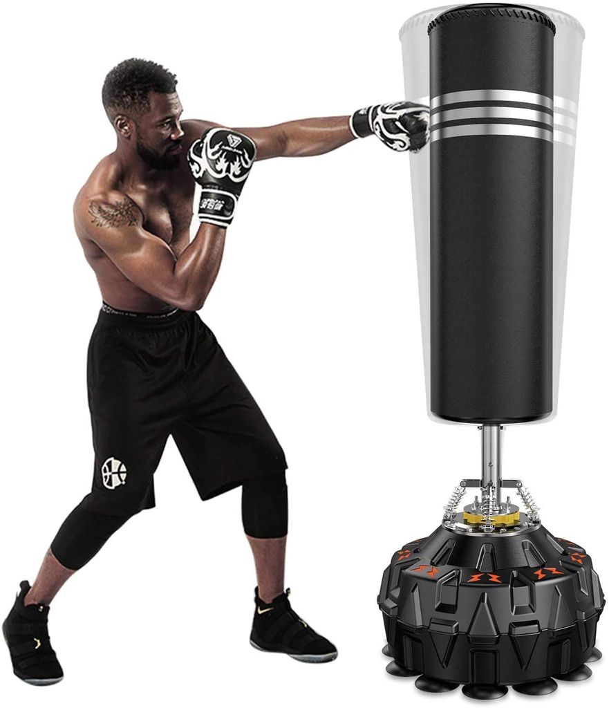 160cm Boxsack Sandsack Boxhandschuhe Erwachsene Fitness Aufblasbar Punching Bag 
