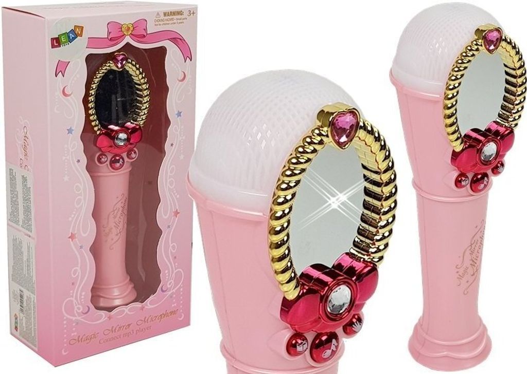 Magischer Spiegel mit Mikrofon Pink USB Lights