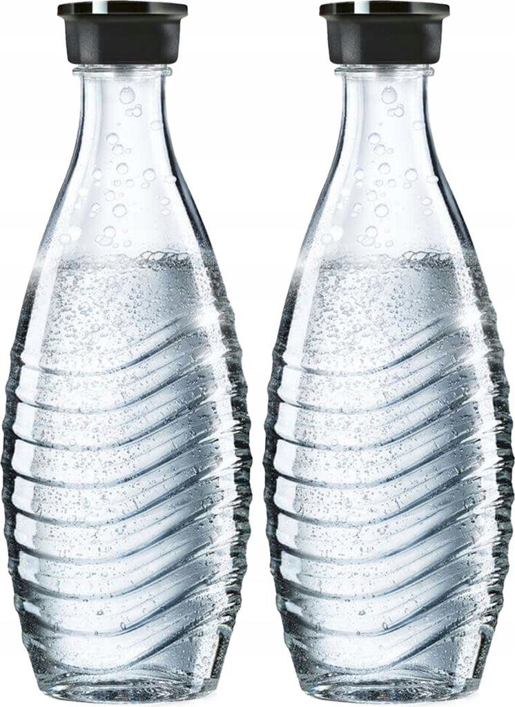 2x SodaStream Glaskaraffe 0,6 L Flasche