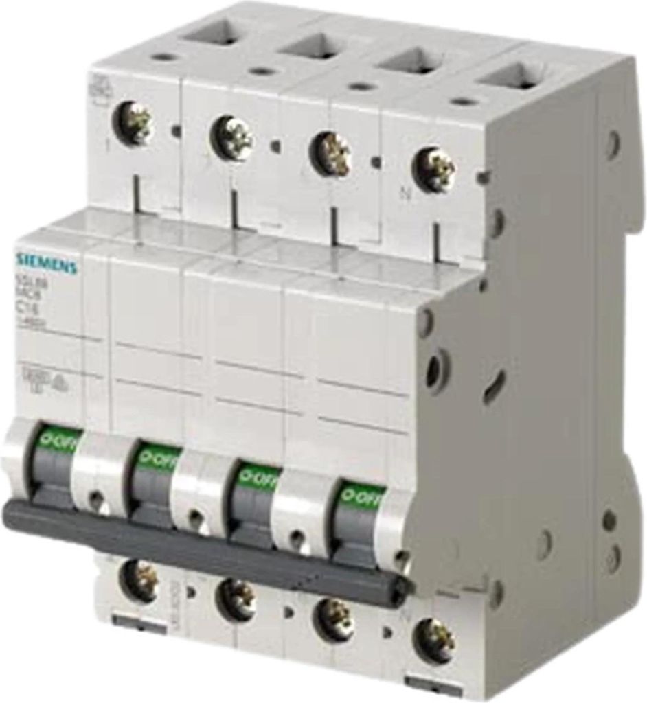 Siemens Leitungsschutzschalter, 400V, 6kA, 3+N-polig, C, 25A, 1 Stk.