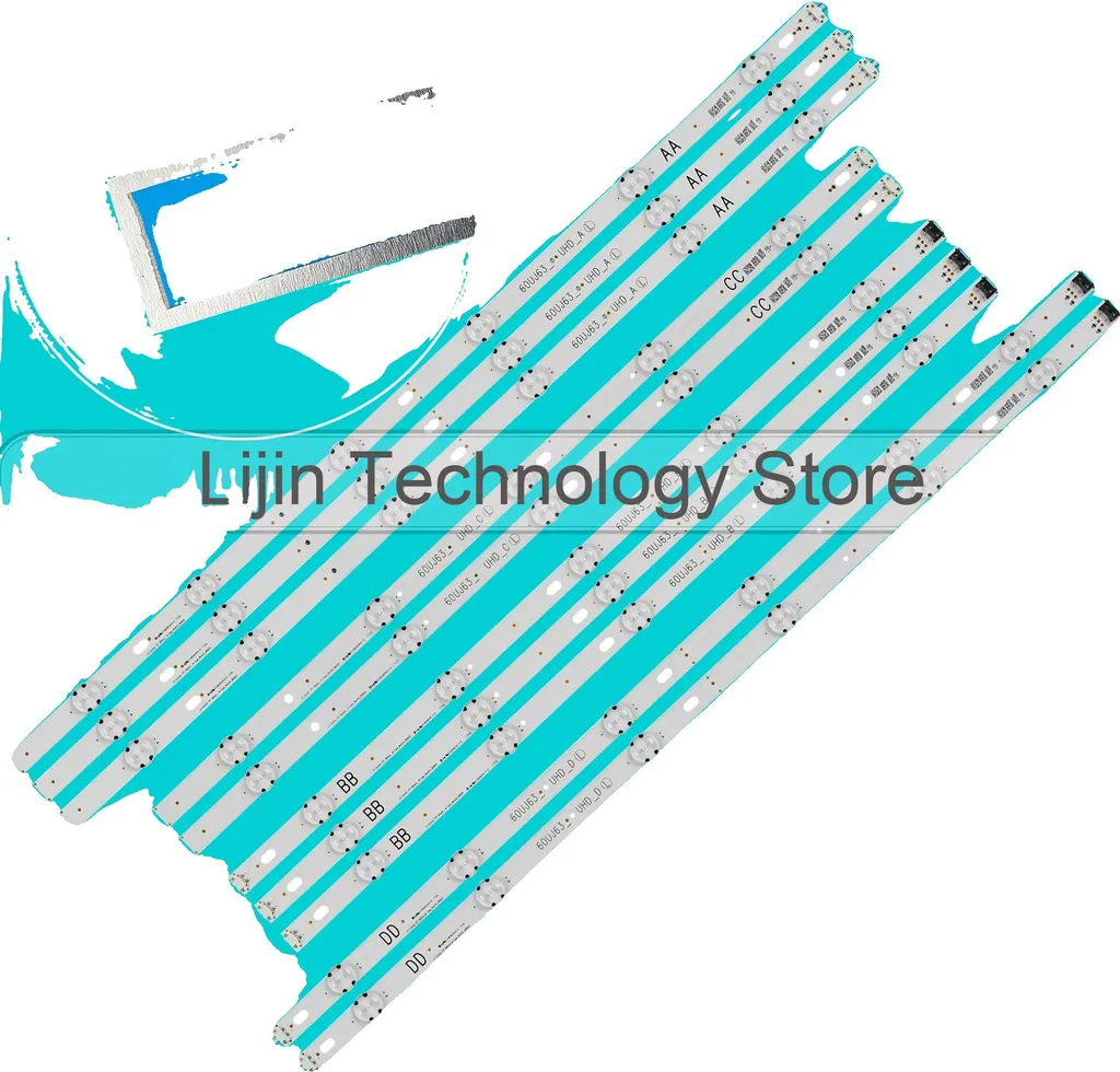 Striscia LED 1250mm 3V 11 LED - Ricambio Retroilluminazione TV Professionale
