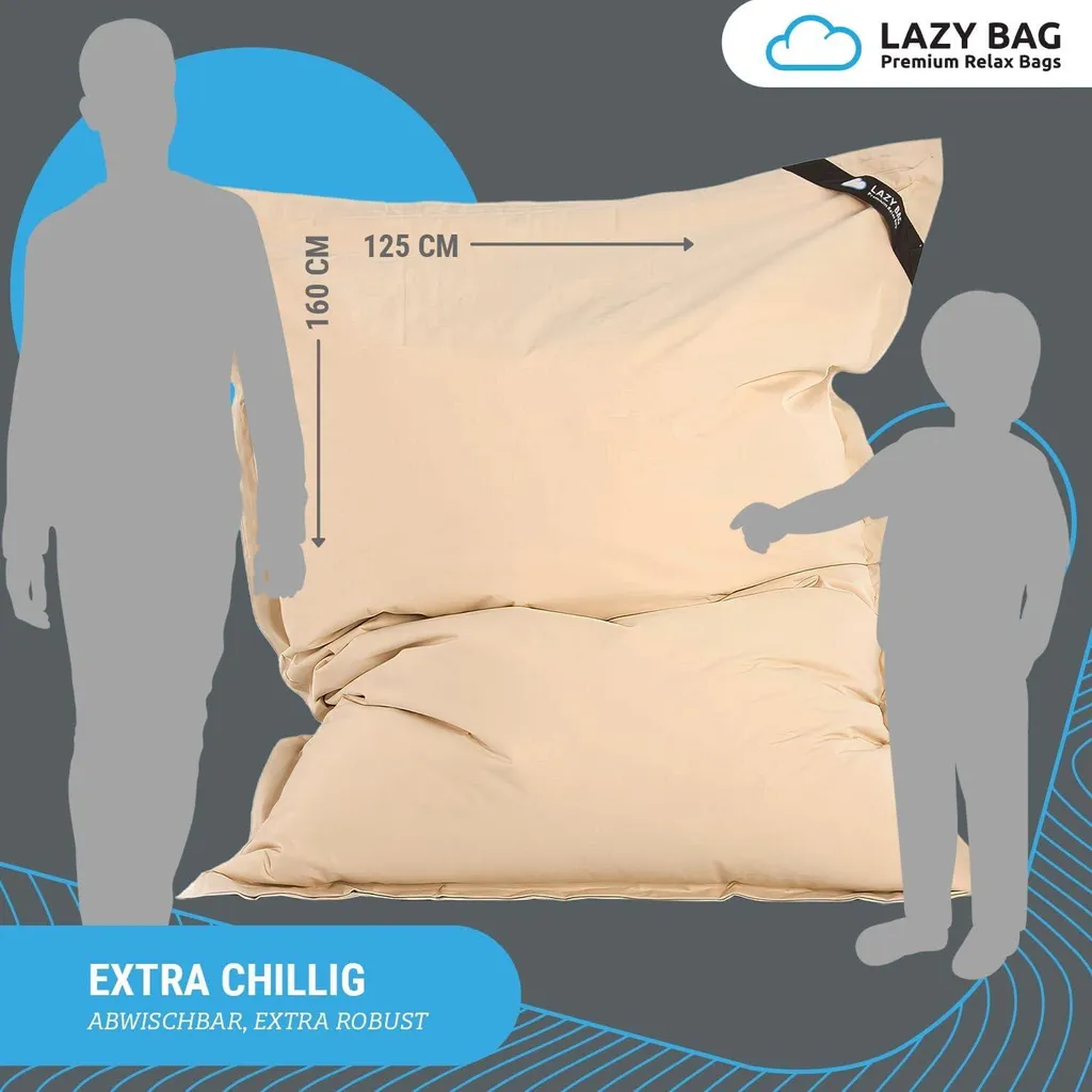 Lazy Bag Junior Beige: La Poltrona Sacco per i Piccoli di Casa - 5