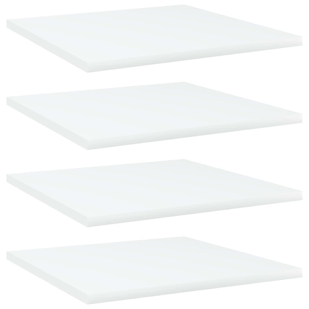 Bücherregal-Bretter 4 Stk. Weiß 40x40x1,5 cm Holzwerkstoff