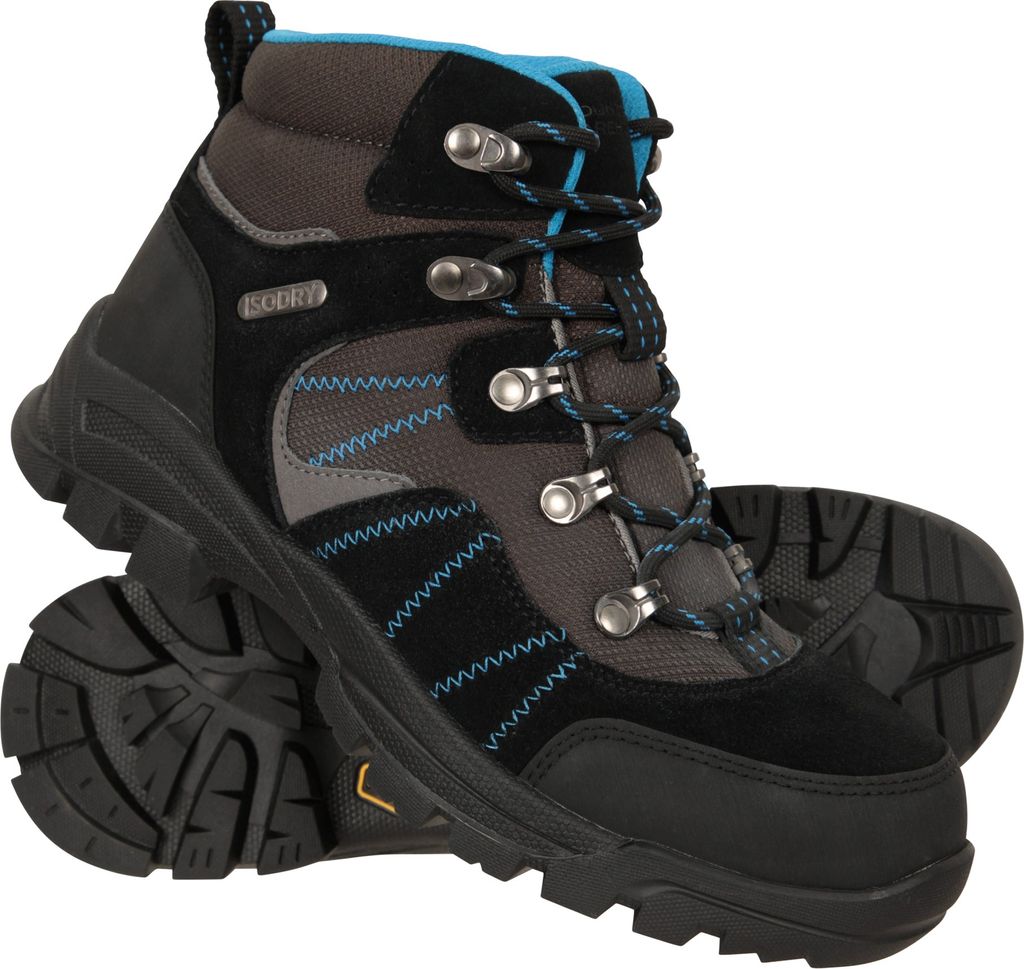 Mountain Warehouse - Kinder Wanderstiefel "Edinburgh", Wildleder MW3335 (34 EU) (Blau)