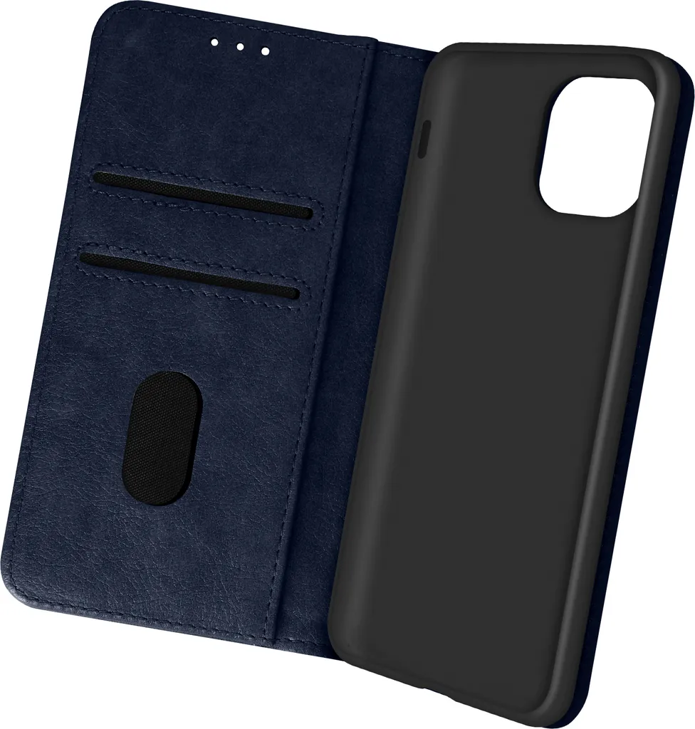 Custodia in Pelle finta con funzione stand per Apple iPhone 13 Pro - Blu scuro