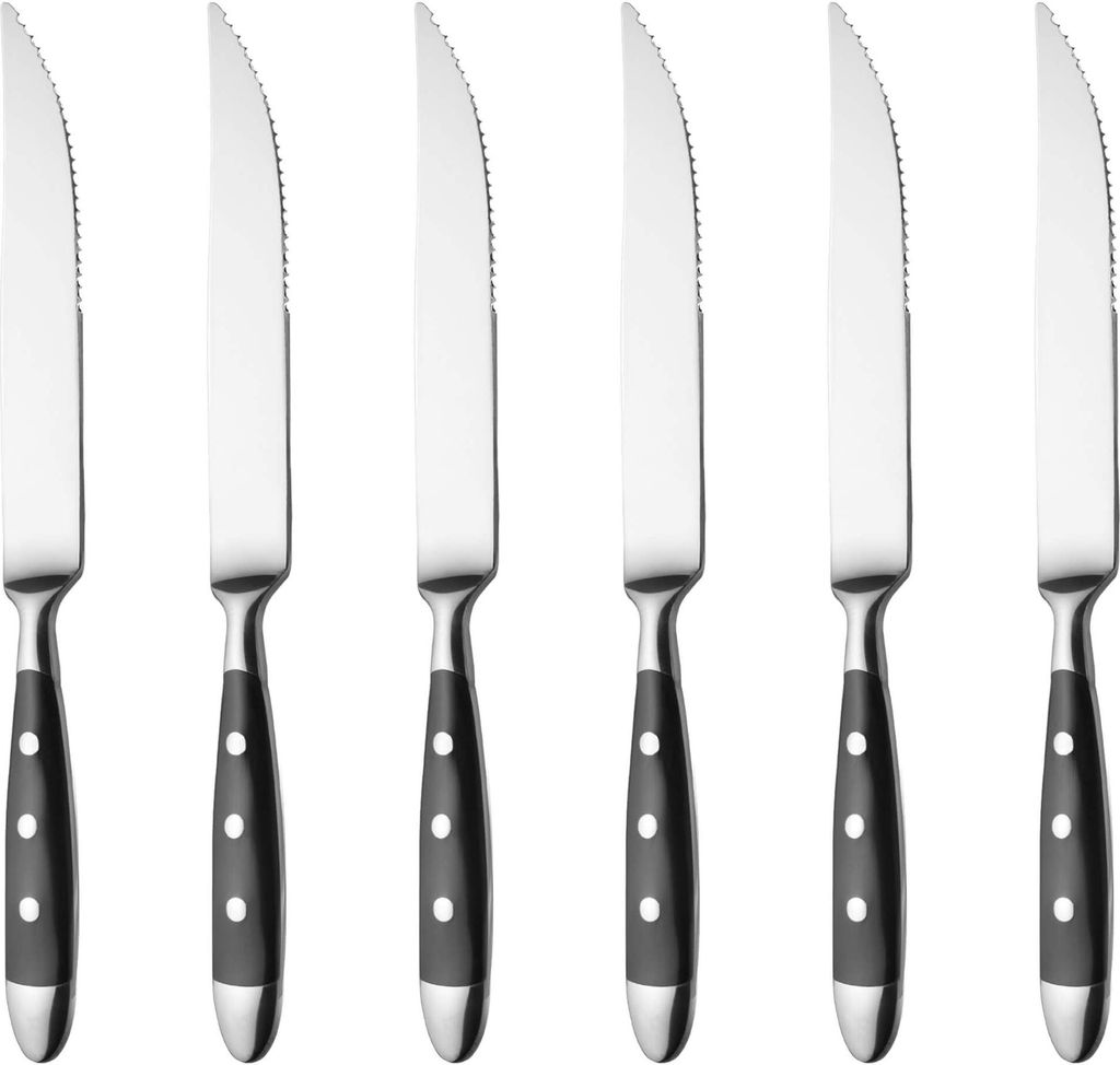 GRÄWE Steakmesser 6 Stück, Serie Nürnberg, SCHWARZ Produktbild 