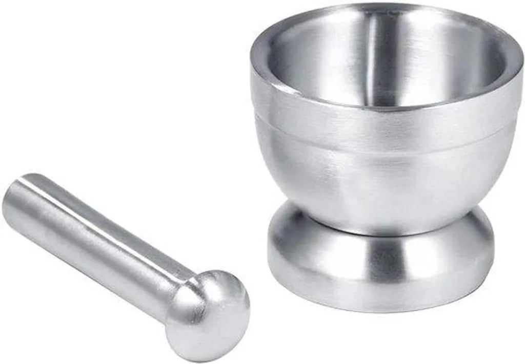 Mortier pilon inox anti-odeur : finissez-en avec l'ail sur les mains