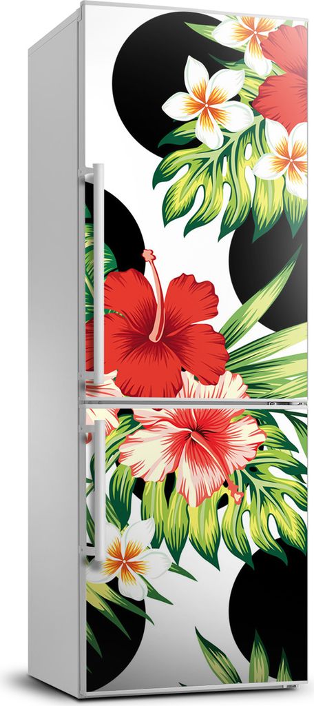 Tulup Kühlschrankdekoration - 70x190 cm - Aufkleber auf dem Kühlschrank - Hawaii-Muster