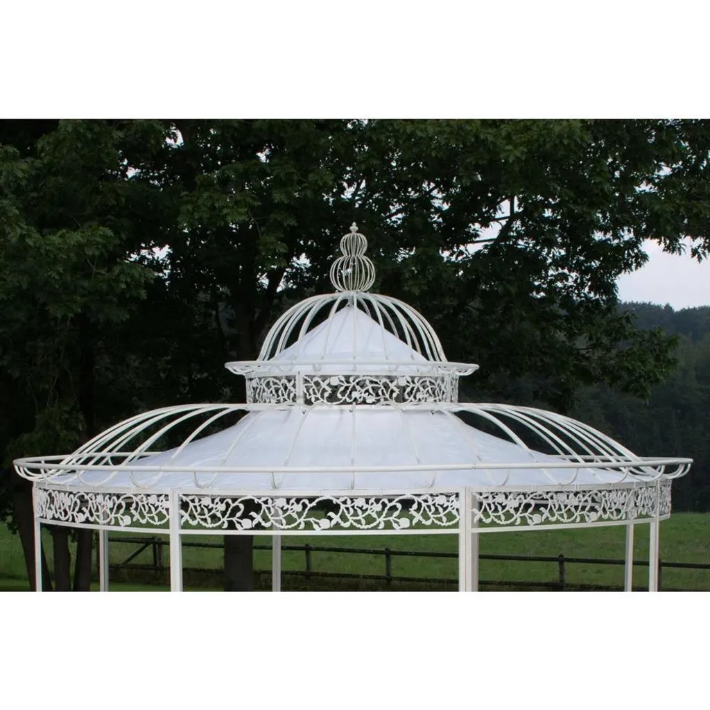 Toit pour pavillon de luxe CLP Romantik blanc Ø 350 cm de rechange