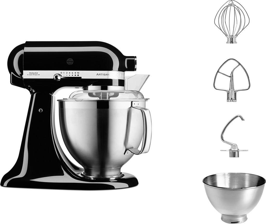 KitchenAid Artisan 5KSM185PS, 4,8 L, Čierna, Páka, 3 L, Obrázok produktu 