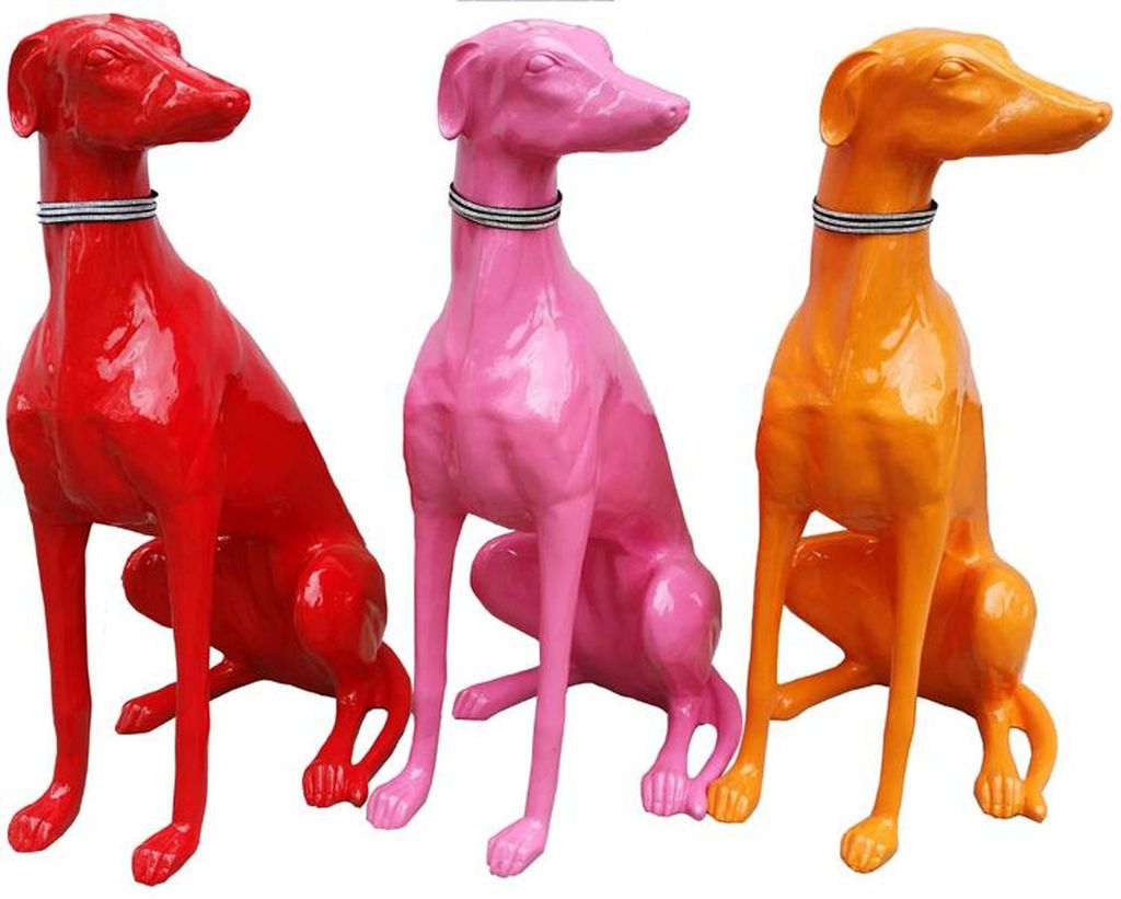 Abstrakte Deko Figur Statue Skulptur 80cm Figuren Statuen Skulpturen Windhund