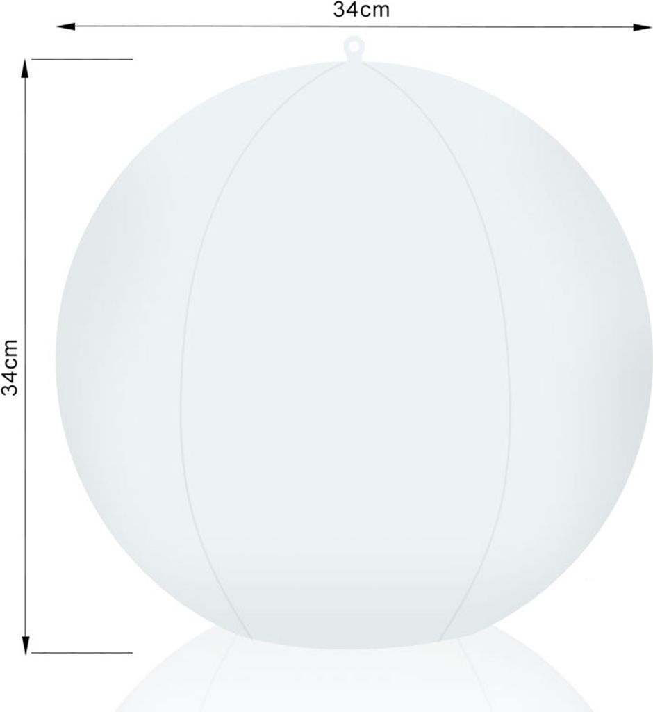 2Stück RGBW Solar Schwimmende Pool Beleuchtung, Ø34cm Produktbild 3