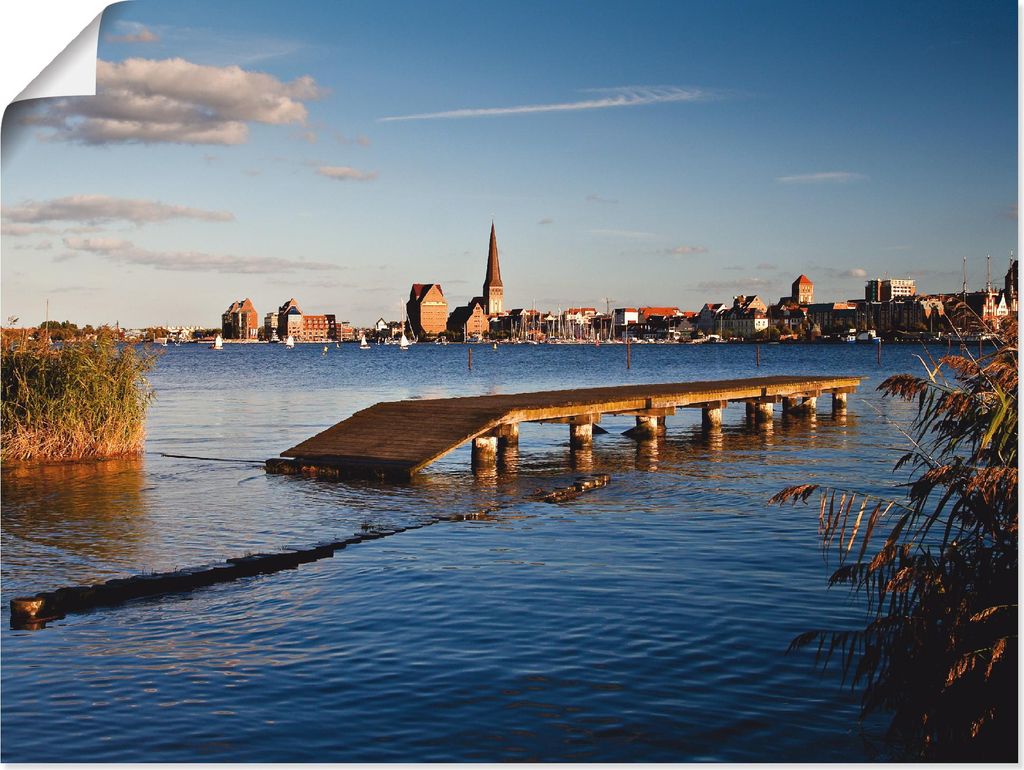 ARTland Poster Blick auf Rostock Größe: 40x30 cm
