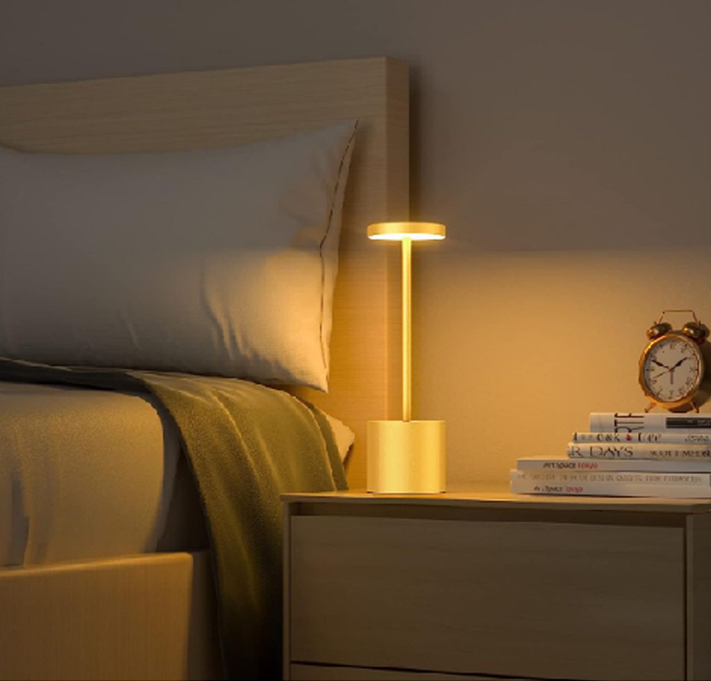Nachttischlampen, Tischlampe, Stufenlos Dimmbar LED Produktbild 4