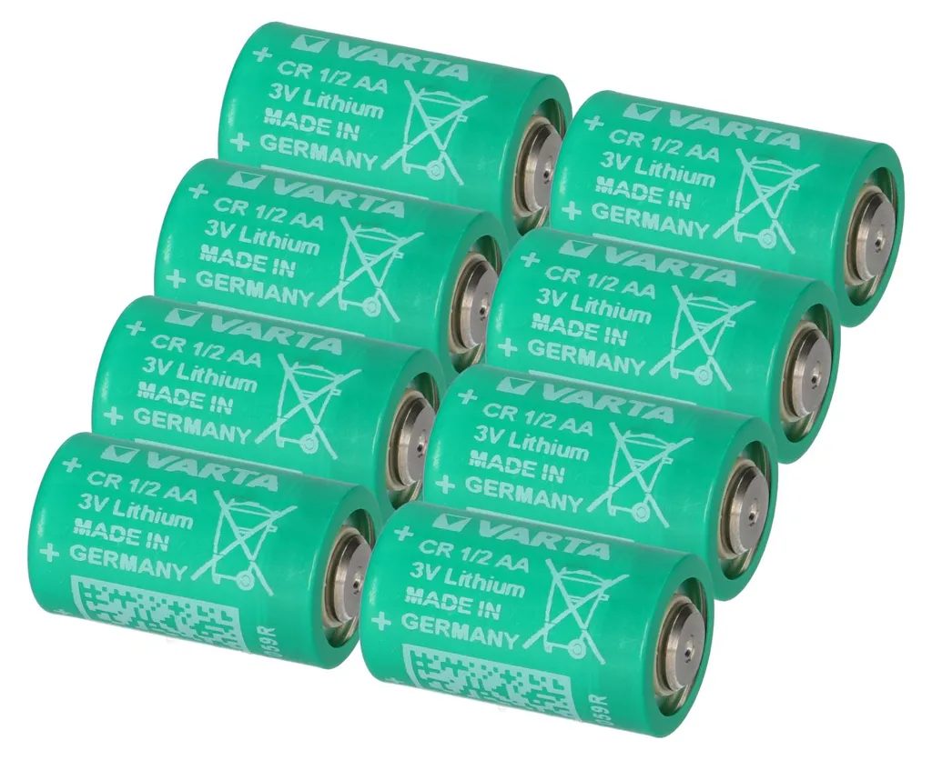 Évitez les Pertes de Données avec 8 Piles Varta CR 1/2AA 3V Lithium 950mAh