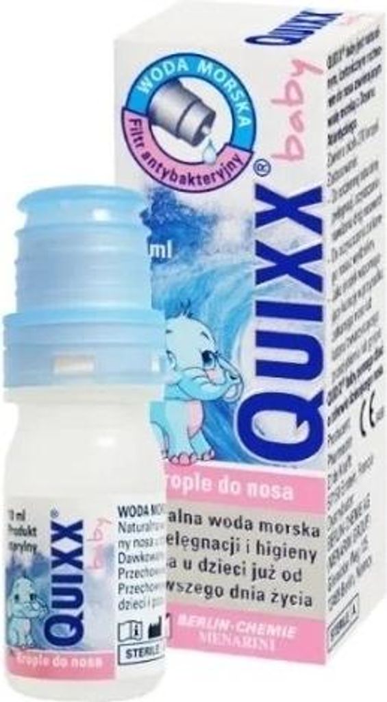 Quixx Baby, krople do nosa dla dzieci od urodzenia, 10 ml Zdjęcie produktu 
