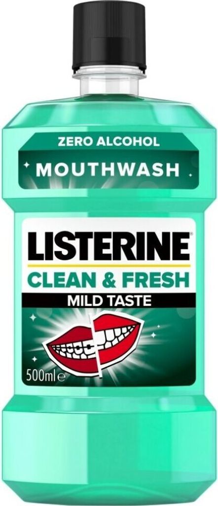LISTERINE Mild Taste Mouthwash Clean Fresh 500ml
