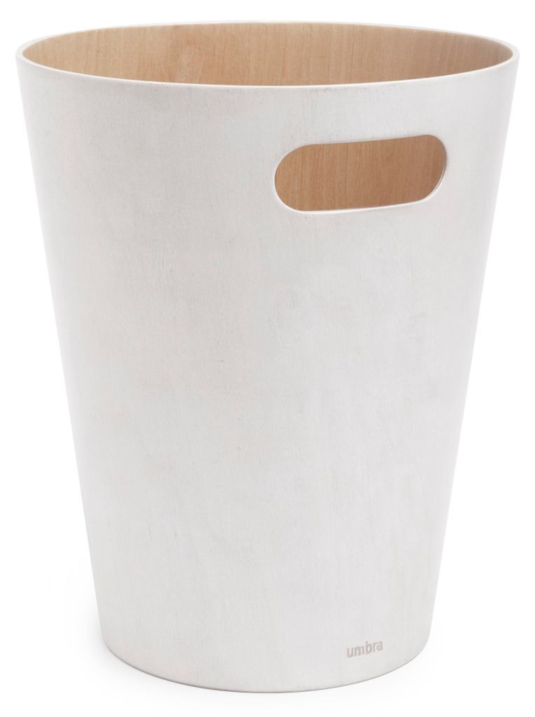 Cestino Umbra Woodrow, bianco/naturale Immagine del prodotto 