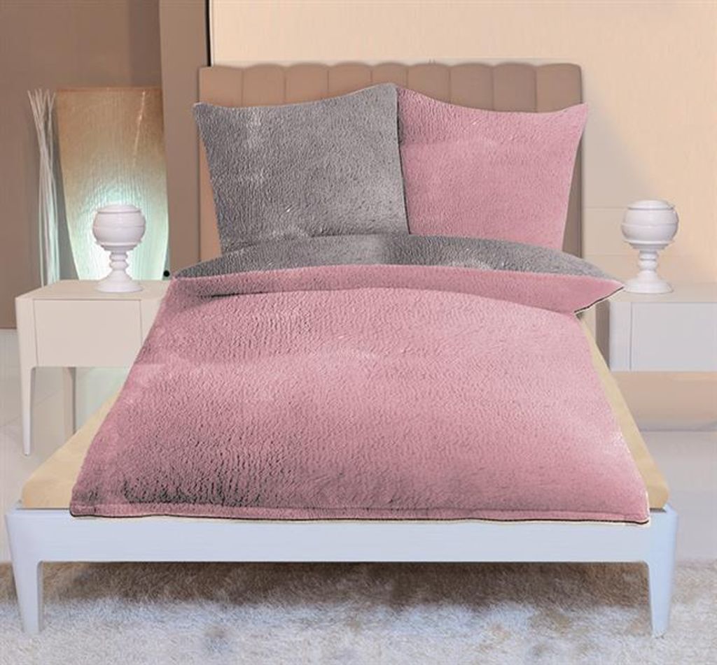 Gözze Cashmere Wende Bettwäsche altrosa/anthrazit Komfort Produktbild 