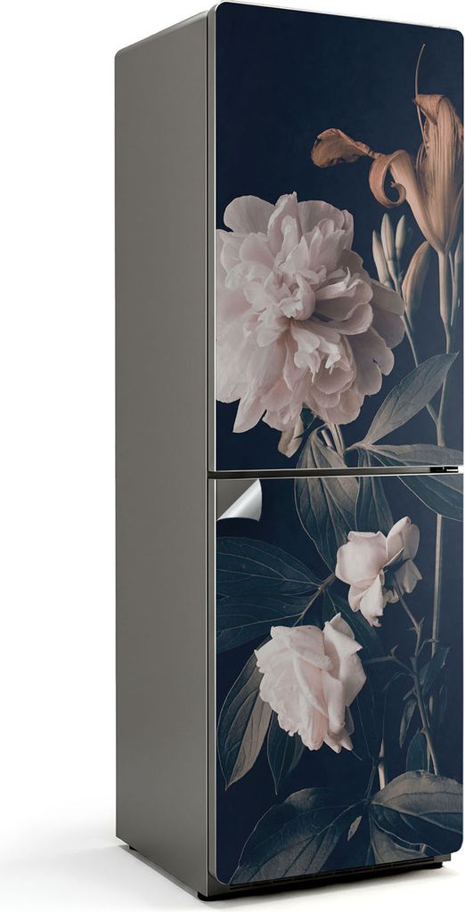 Obstdetails und Getränk – Kühlschrank Aufkleber – Klebefolie Kühlschrank – Kühlschrank Dekor – Kühlschrankfolie selbstklebend – Küc...