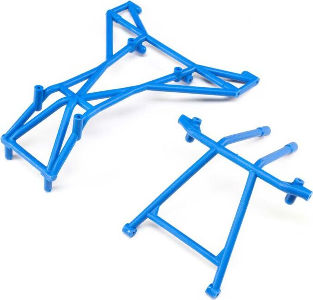 Losi Top and Upper Cage Bars, Blue: LMT