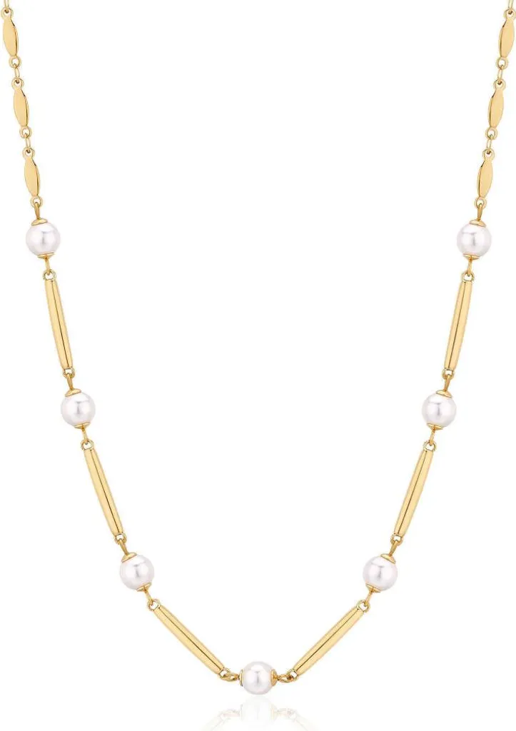 Elegante collana placcata oro con perle Affinity BFF161
