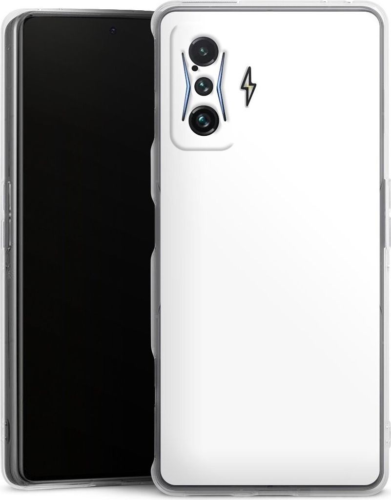 DeinDesign Handyhülle für Xiaomi Poco F4 GT Silikon Hülle Case Smartphone Schutzhülle Farbe einfarbig weiß