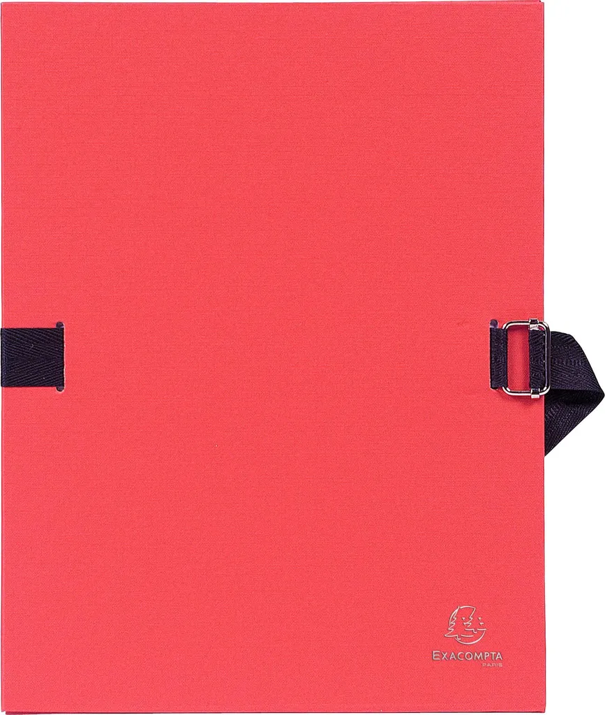 Exacompta 725E Lot de 10 Chemises à dos extensible Rouge 24x32 cm