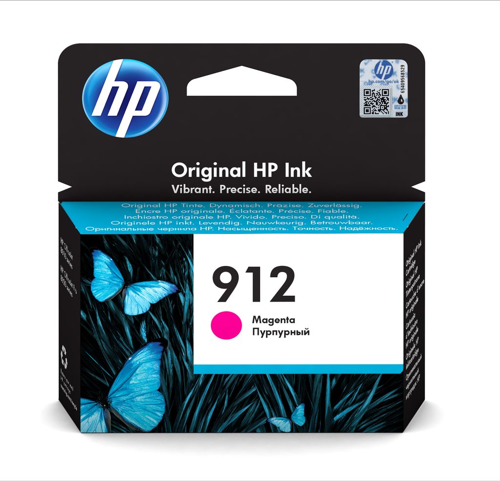 HP 912 oryginalny wkład atramentowy purpurowy, Standardowa Zdjęcie produktu 