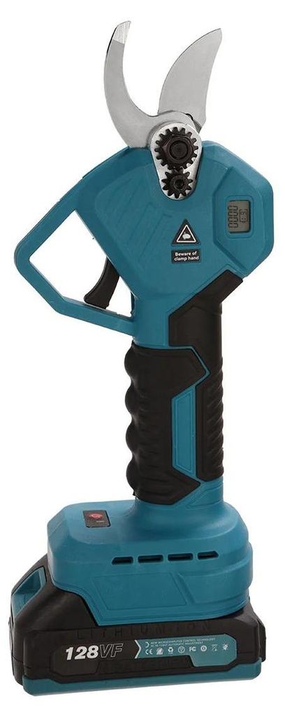 Elektrische Astschere - Akkuschere - 30 mm Schnittkapazität - 18 V - Bürstenloser Motor - Kohlenstahlklinge - LED-Display - 1 Akku - Orange/Schwarz