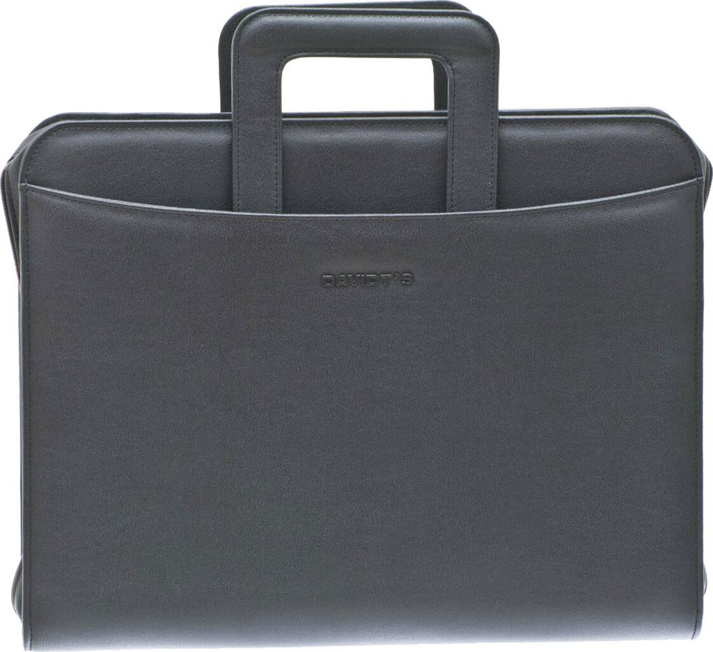 Akten Arbeits Schreib Mappe Tasche Querformat 37x29x6cm Schwarz Davidts Bowatex
