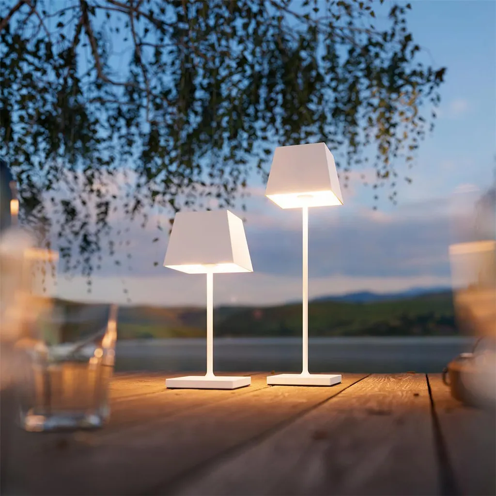 Lampe de Table Sans Fil pour Terrasse et Salon IP54 Blanc Sigor Mini - 7